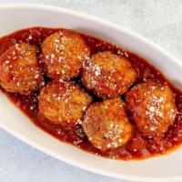 Marinara Meatballs · Our homemade meatballs smothered in a classic Marinara sauce.