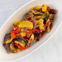 Roasted Vegetables Antipasto · For the veggie lovers! Oven-roasted vegetables in olive oil.