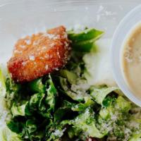 Caesar Salad · romaine lettuce, cornbread croutons, shaved parmesan, caesar dressing