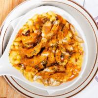 The Chief Mac & Cheese · Cavatappi Macaroni, Homemade (5) Wisconsin-Blend Cheese Sauce, Breaded Chicken, Wisconsin Sm...