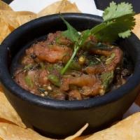 Chips & Salsa De Molcajete · Traditional salsa made in a lava mortar