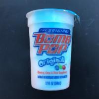 Bomb Pop Cup Original · Cherry, lime, and blue raspberry.