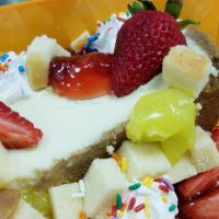 Strawberry Shortcake Cheesecake Sundae · This cheesecake sundae is loaded with fresh strawberries, pound cake, lemon curd, strawberry...