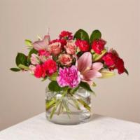 The Ftd® Give Me Butterflies™ Bouquet · Let your love bloom. Roses, lilies & carnations in a glass vase are sure to give your specia...