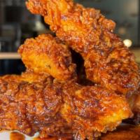 Chicken Tenders (4Pc) · Hand-breaded chicken tenderloins. Choose between: Nashville hot or plain fried.