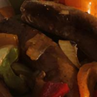 Sausage & Peppers · Italian Sausage Sauteed with Sweet Peppers in a Garlic Wine Sauce