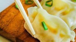 Steamed Pot Sticker (5Pcs) · Steamed fried minced chicken and vegetables stuffed in Thai gyoza pocket with sweet chili so...