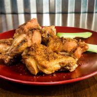 Wings · 8 count, available in hot buffalo, house-made medium buffalo, BBQ, Thai peanut, or sweet & s...