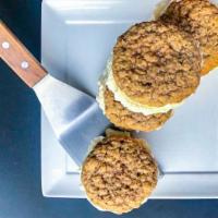 Oatmeal Cream Pie · Vanilla cream sandwiched between two amazing oatmeal cookies.