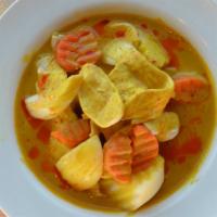 Yellow Curry · Yellow curry with coconut milk, potatoes, and onions. Served with choice of meat. Choice of ...