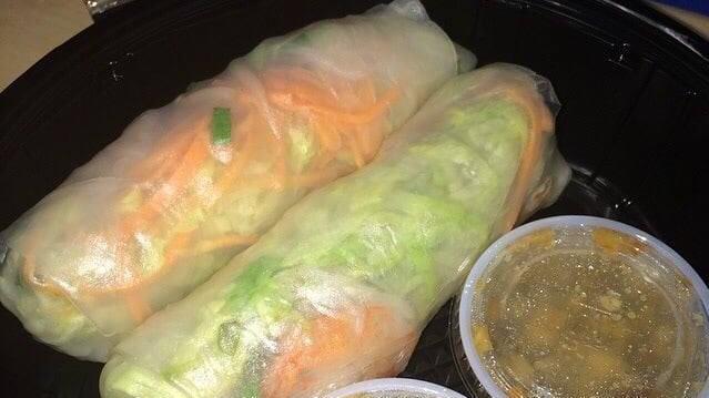 Fresh Roll · Hand-rolled shredded leaf lettuce, carrots, bean sprouts, cilantro and scallions wrapped in rice wrapper served as a pair (two) with our signature sweet and sour sauce.
