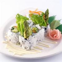 Vegetarian'S Lover · Lettuce, asparagus, avocado, seaweed salad, and cucumber.