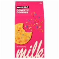 Milk Bar Confetti Cookies (6.5 Oz) · Confetti takes your classic sugar cookie and gives it the rainbow treatment: a buttery, vani...
