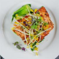 Salmon Teriyaki · Atlantic king salmon grilled to perfection with sauteed veggies, drizzled with sweet soy, se...