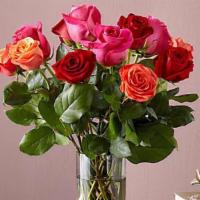12 Mixed Rose Bouquet · Live happily with the Ever After Mixed Rose Bouquet. This arrangement features a dozen roses...