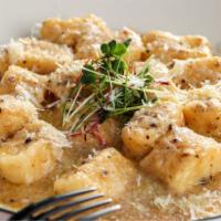 Potato Gnocchi · An Italian potato dumpling with stuffed cheese and herbs.