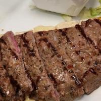 Ny Steak Bites · New York Strip // French Bread // Provolone // Au Jus