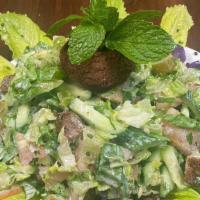 Falafel Salad · Add meat or chicken to your salad.