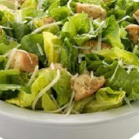 Caesar Salad (Small) · Romaine lettuce, croutons, shredded Parmesan cheese and Caesar dressing.