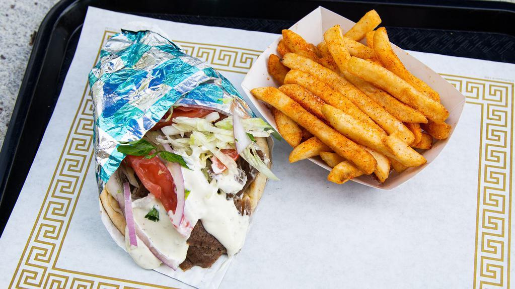 #7 Gyro (6 Oz) With Fries · 