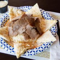 Sliced Gyro Meat & Rice · 