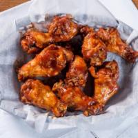 Wings · Served with celery sticks and choice of one of our sauces.