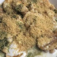 Paapdi Chaat · Prepared using crisp fried dough wafers known as paapdi, along with boiled chick peas, boile...