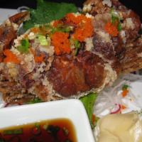 Fried Soft Shell Crab · Served with ponzu.