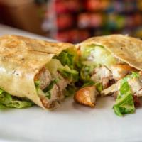 Crispy Chicken Wrap · Lettuce, Tomatoes, Onions, Pickles, Ranch.