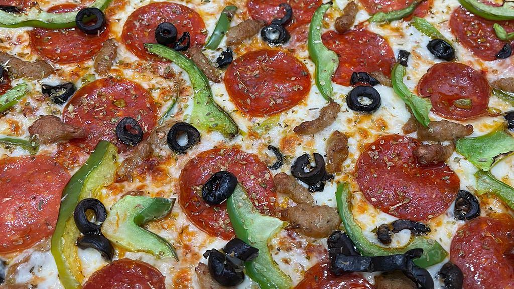Build Your Own · Our custom build your own pizza, add as many toppings as you'd like!