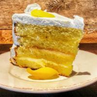 Lemon Layer Cake · whipped cream frosting