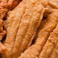 10 Fish, 10 Wings, 10 Tenders · comes with 10 piece fish, 10 piece chicken  wings, and 10 piece tenders  .fries and garlic b...