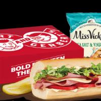 Box Lunch Comet Morehouse · A sandwich with Ham, Provolone Cheese, Tomato, Lettuce and Hellmann’s® Mayo that comes with ...