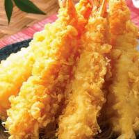 Shrimp Tempura (4 Pc) · Jumbo shrimp deep fried in tempura batter.