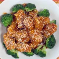 Sesame Chicken · Chunks of deep-fried white meat chicken sauteed in chef's specials sesame sauce.