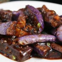 Eggplant Garlic Sauce · Spicy. Chinese eggplant sauteed with spicy garlic sauce.
