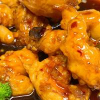 General Tso' Shrimp · Spicy. Jumbo shrimp fried golden and sauteed in spicy general tso's sauce.