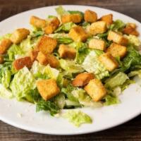 Individual Caesar Salad · A side portion of crispy romaine lettuce and shaved parmesan cheese with herbed croutons. Se...