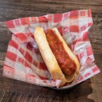Sausage Sandwich · Fresh homemade Italian sausage broiled to perfection and served with marinara on toasted Ita...