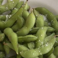 Edamame · Gluten free. Soybeans in the pod boiled and lightly salted.