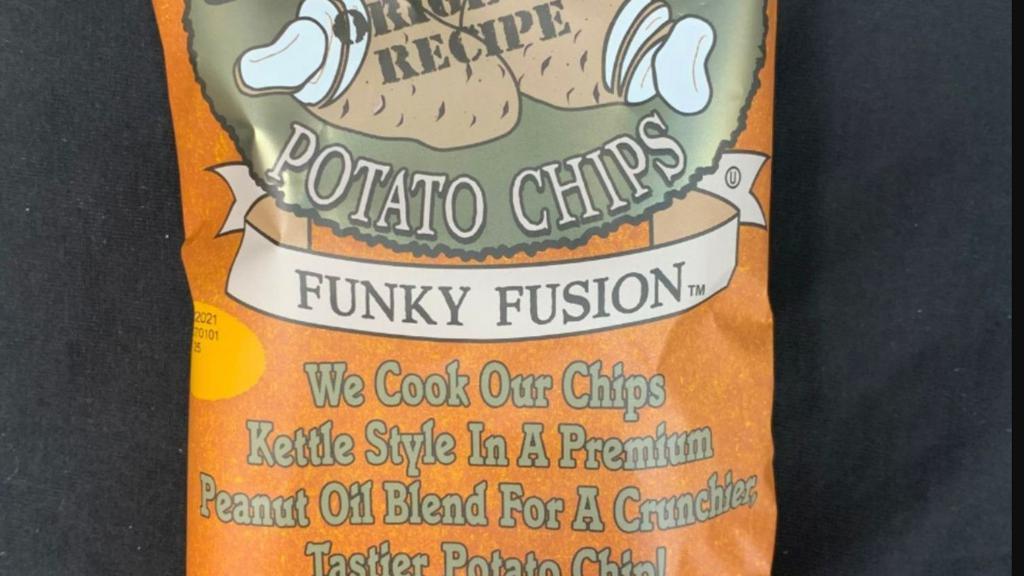 Funky Fusion Kettle Chips · The best of both worlds: BBQ with Salt & Vinegar!
