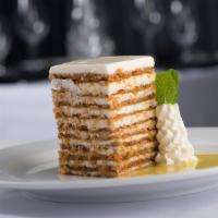 Ten Layer Carrot Cake · Cream Cheese Icing And Pineapple Syrup