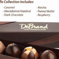 6 Pc Debrand Truffle Collection · 6 incredible truffle variations including the following flavors: Caramel, Dark Chocolate, Ma...