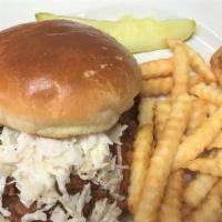 Haus Smoked Bbq Pork · hickory and applewood smoked pulled pork, naga-wicked bbq sauce, topped with creamy coleslaw...