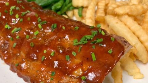 Bbq Pork Ribs · Bbq pork ribs tender pork ribs that are dry rubbed and slow simmered with our haus-made bbq sauce.