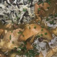 Shrimp And  Chicken Gumbo · Haus-smoked chicken, andouille sausage, wild rice, traditional creole sauce.