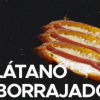 Plátanos Aborrajados / Sweet Plantain With Cheese · Con queso y bocadillo. / With cheese and snack.