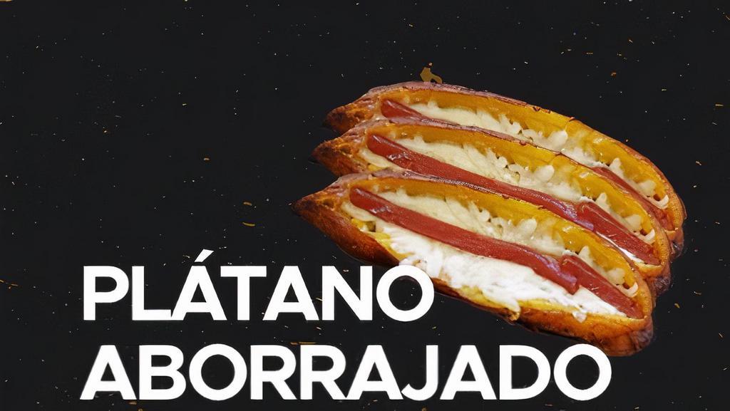Plátanos Aborrajados / Sweet Plantain With Cheese · Con queso y bocadillo. / With cheese and snack.
