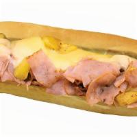 Hambrosia · Cal. 385-1102
Grilled ham, pineapple, and Swiss.
