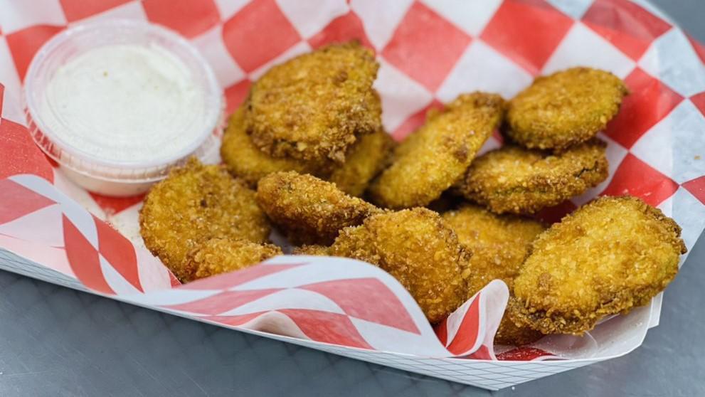 Fried Pickles · Hand-Breaded.